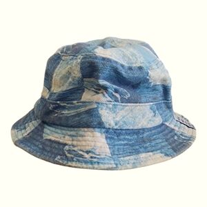 Frankies Bikinis X Surfrider Foundation Blue And White Bucket Hat Size XS/S‎